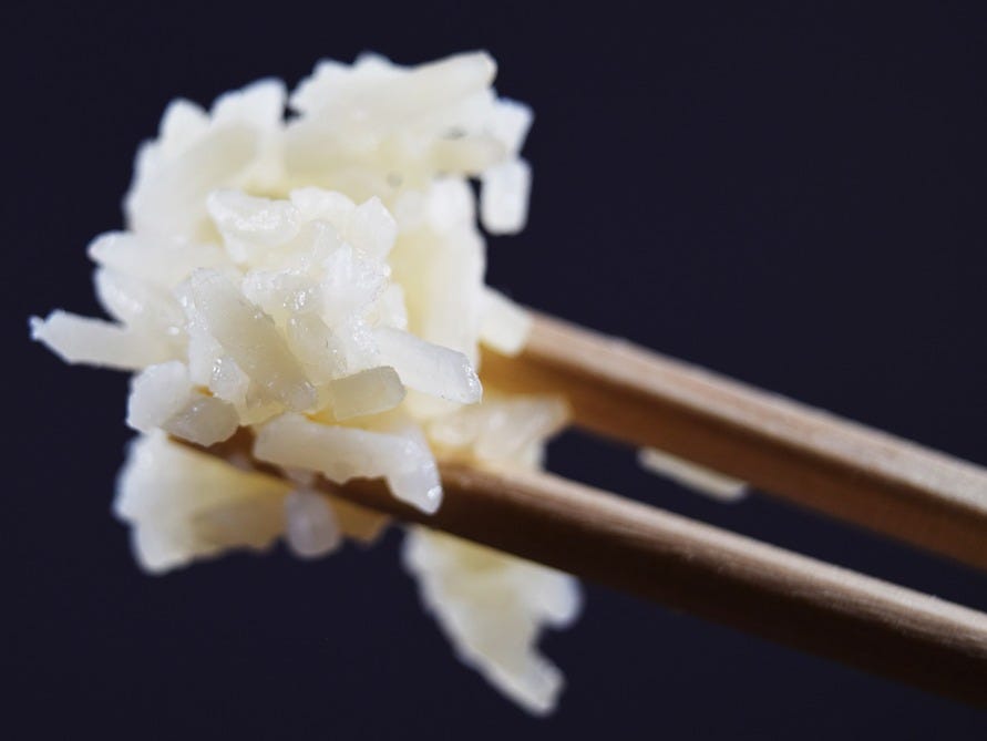 White rice spikes blood sugar levels and ‘has almost the same effect as eating pure table sugar,’ according to Harvard Medical School