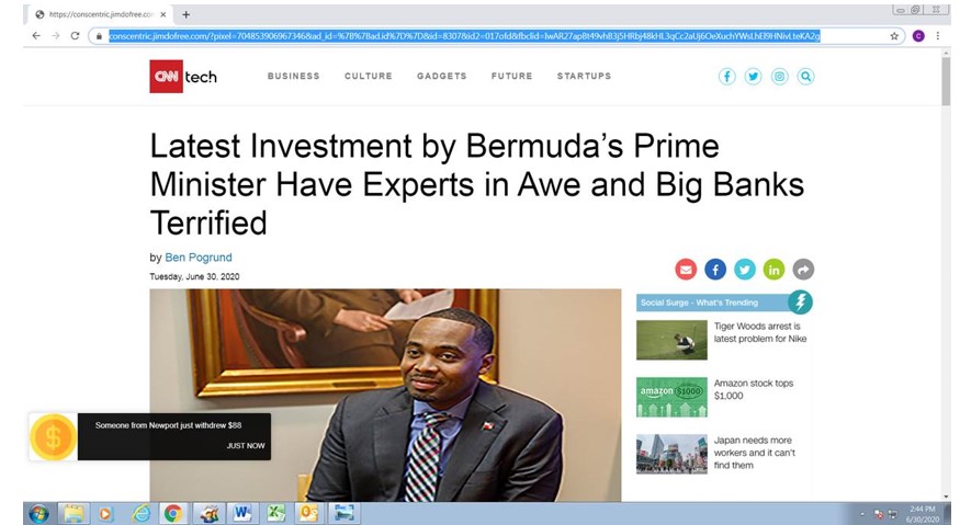 BPS warns of scam email promoting "Prime Minister Burt" endorsed investment opportunity