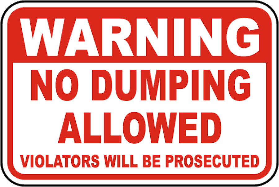 Illegal dumpers will face prosecution