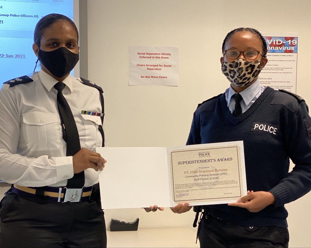 BPS CPD 2020 Staff Person of the Year: PC Shandora Burrows