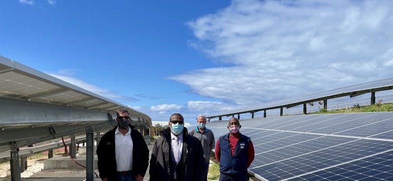 Deputy Premier Roban Visits Solar Panel Installation