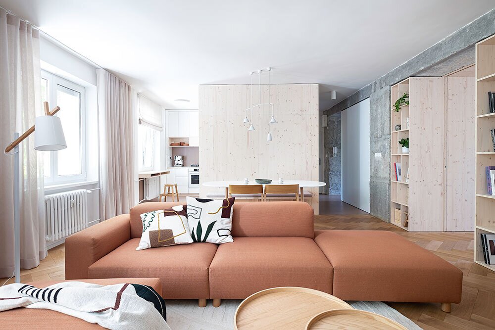 A Brutalist ’60s Apartment Gets a Bright and Airy Makeover