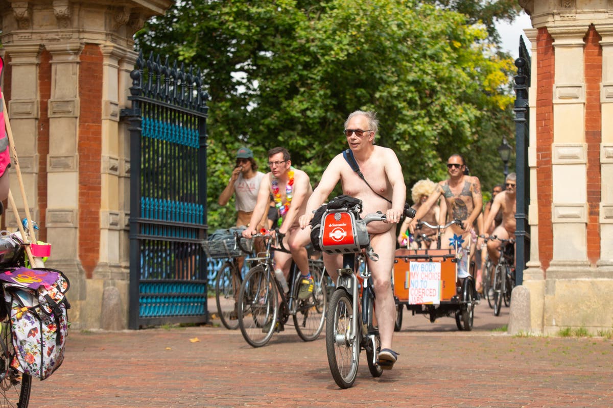 World Naked Bike Ride 2021: Hundreds take part in nude cycling protest
