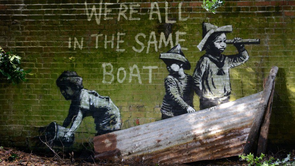 Part of 'Banksy' artwork near Lowestoft removed over flood fears