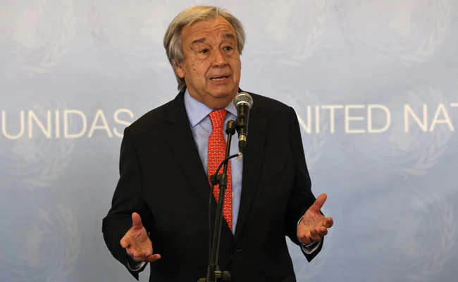 UN Chief Antonio Guterres Warns Of "Hellish Future" Ahead Of Key Climate Summit