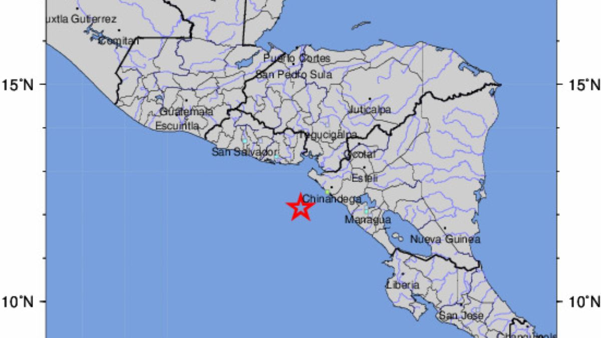 Magnitude 6.5 earthquake off the west coast of Nicaragua