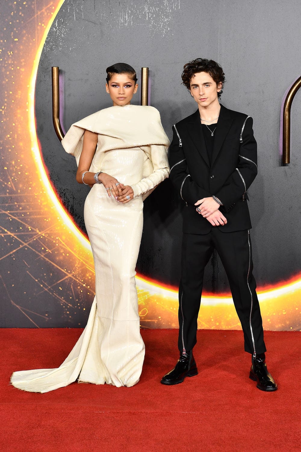 Zendaya and Timothée Chalamet Own the 'Dune' Red Carpet in London