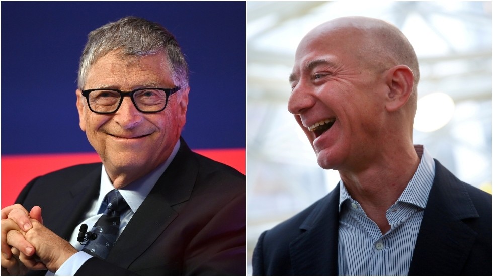 Bill Gates & Jeff Bezos labeled ‘elitist hypocrites’ after reports of superyacht party ahead of climate summit