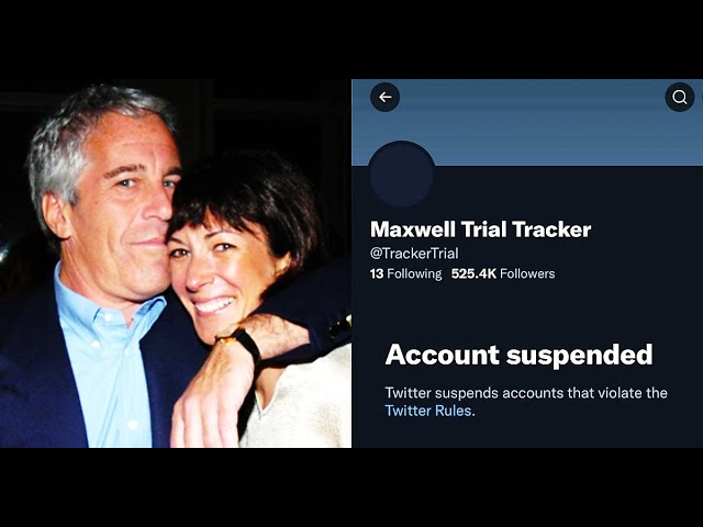 Twitter BANS Ghislaine Maxwell Trial Tracker