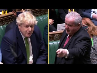 Boris Johnson laughs when Ian Blackford asks if he has disrespected Covid dead