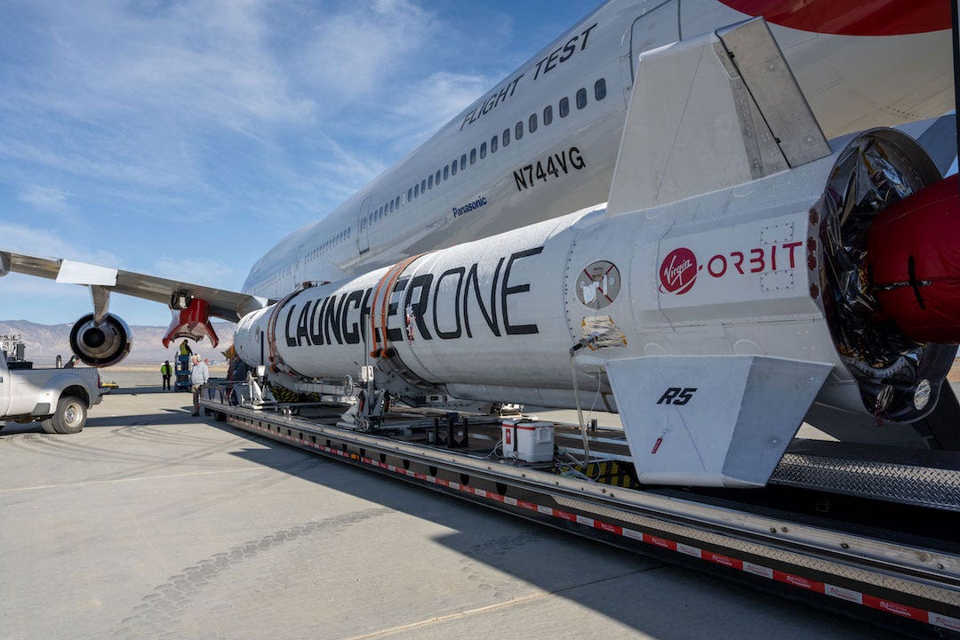 Richard Branson's Virgin Orbit heads above the clouds for third commercial flight