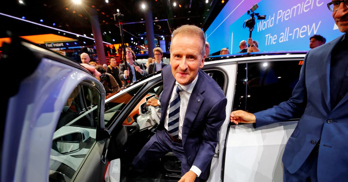 VW's CEO Diess ousted after tumultuous tenure, Porsche's Blume to succeed