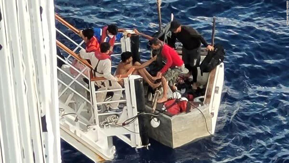 Cruise ship rescues Cuban migrants stranded at sea