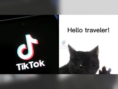 ikTok logo seen displayed on a smartphone. Screenshot of TikTok featuring "Dabloons" trend