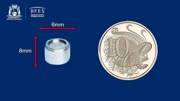 Tiny radioactive capsule goes missing in Western Australia
