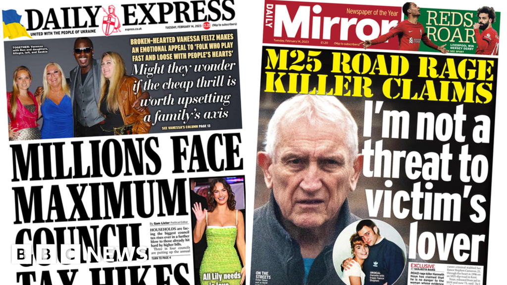 Newspaper headlines: 'China security risk' and 'Couzens police failings'