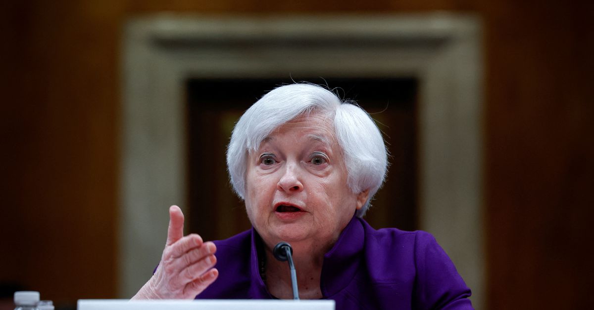 Yellen says not considering 'blanket insurance' for all U.S. bank deposits